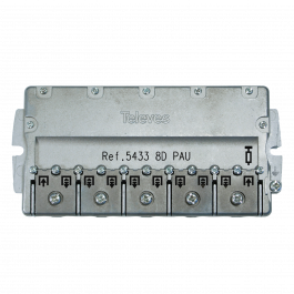 Televes Repartidor con PAU 8 direcciones ICT 5...2400MHz 14/16dB 5433