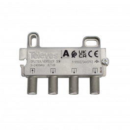 Televes Repartidor serie F terrestre + satélite 5...2400MHz 3D 519503