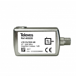 Televes 403220 FILTRO LTE HR F 47-694MHz (C21-48) 403220