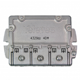 Televes Repartidor 4 direcciones ICT-CC 5...2400MHz 9/7,5dB 543702