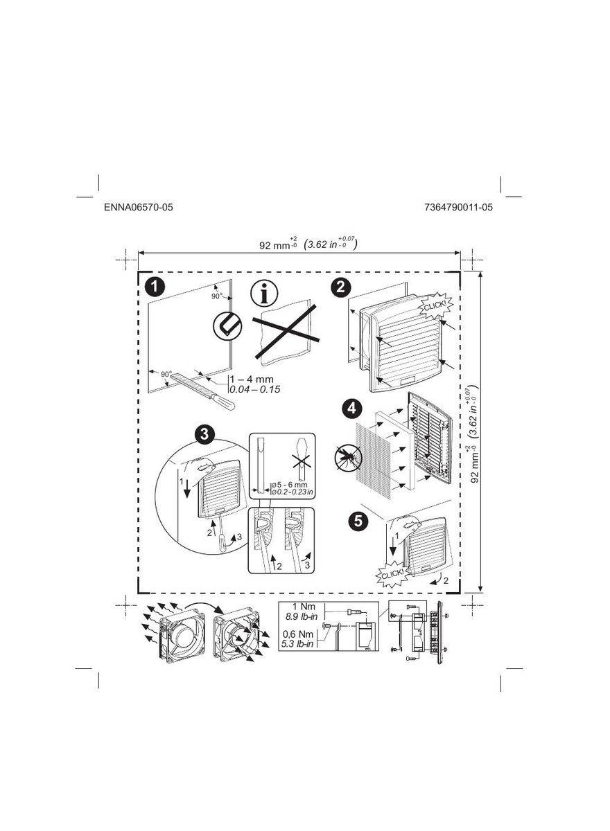 Schneider NSYCAG92LPF Rejilla salida mecánica 92x92mm - Imagen 2