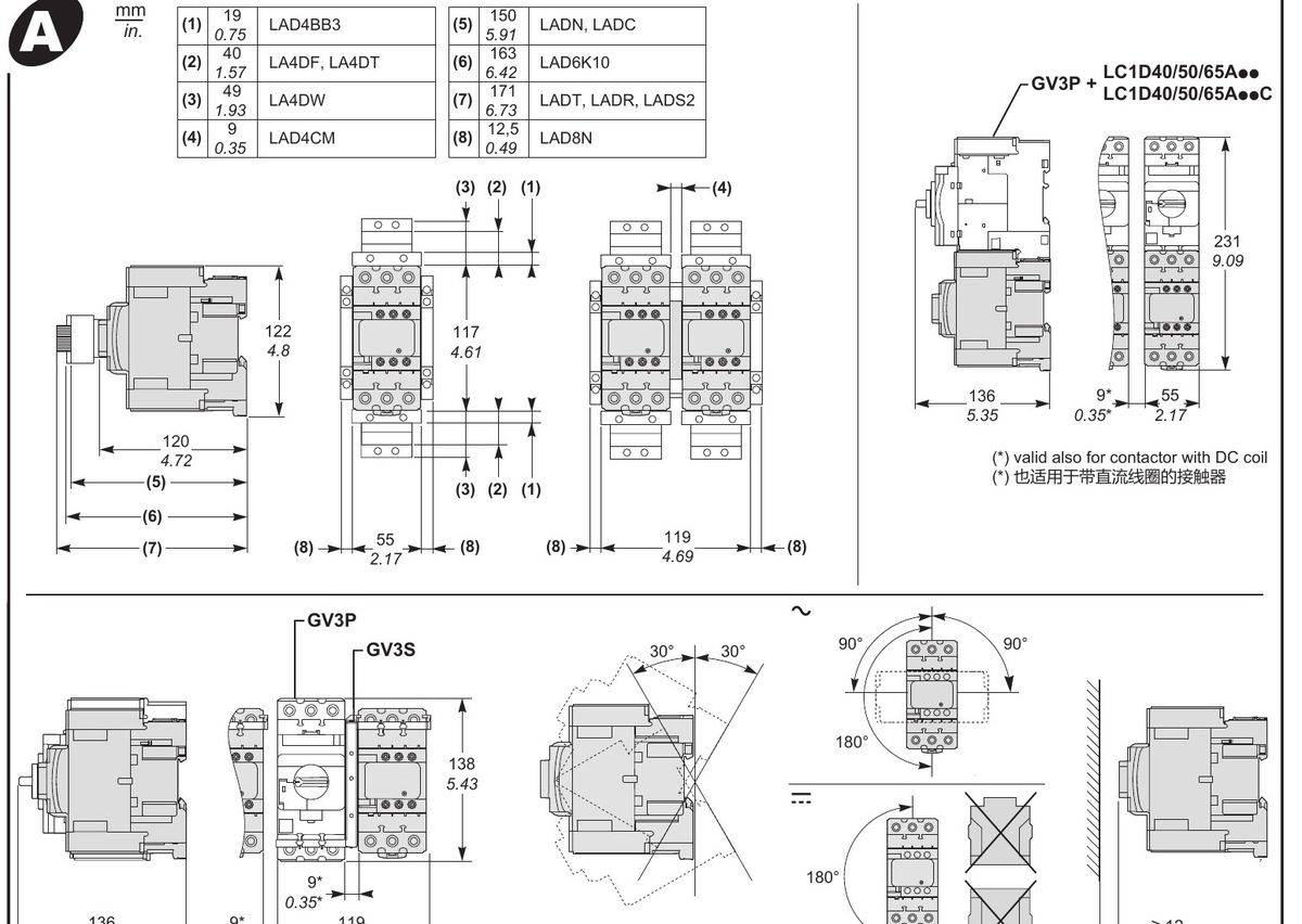 Schneider Contactor Tesys D 40A- 230 V CA LC1D40AP7 - Imagen 2